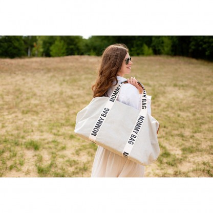 Сумка Childhome Mommy bag Signature canvas off white, арт. CWMBBSCOW