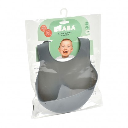 Нагрудник Beaba силіконовий мінерал, арт. 913558