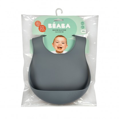 Нагрудник Beaba силіконовий мінерал, арт. 913558