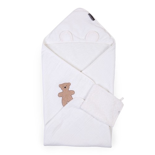 Рушник з капюшоном Childhome 80x80 terry teddy, арт. CCBCJMTB