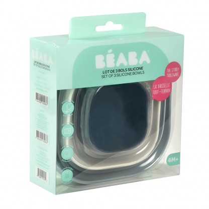 Набір силіконових тарілок Béaba (3 шт.)
