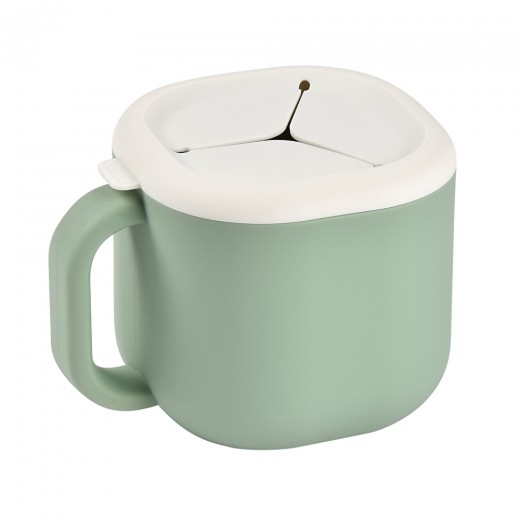 Чашка Beaba Pick 'n' Snack силіконова для снеків і напоїв оливковий, арт. 913564