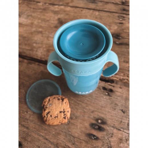 Поїльник - непроливайка Beaba 360° 340 мл блакитний, арт. 913572