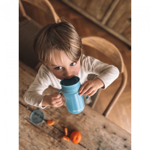 Поїльник - непроливайка Beaba 360° 340 мл блакитний, арт. 913572