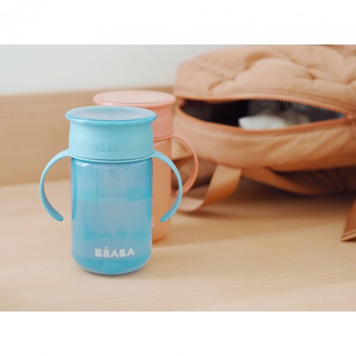 Поїльник - непроливайка Beaba 360° 340 мл блакитний, арт. 913572