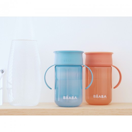 Поїльник - непроливайка Beaba 360° 340 мл блакитний, арт. 913572