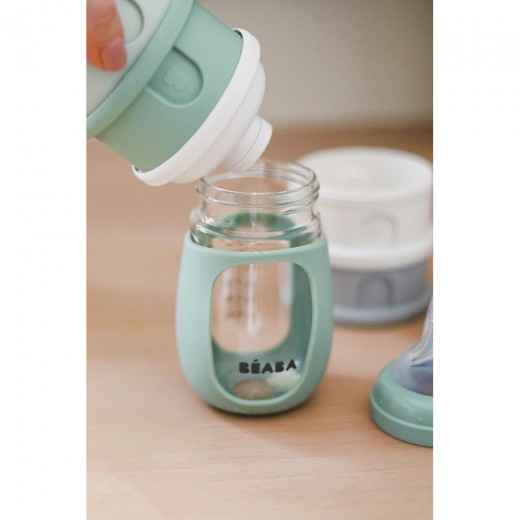 Контейнер Beaba для хранения сухих смесей на 4 отсека оливковый, арт. 911711