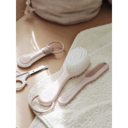 Набор гребень + щётка Beaba розовый, арт. 920367