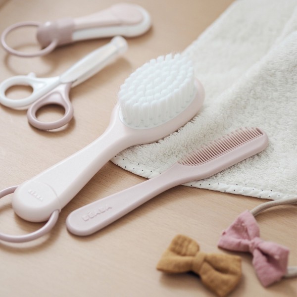 Набор гребень + щётка Beaba розовый, арт. 920367