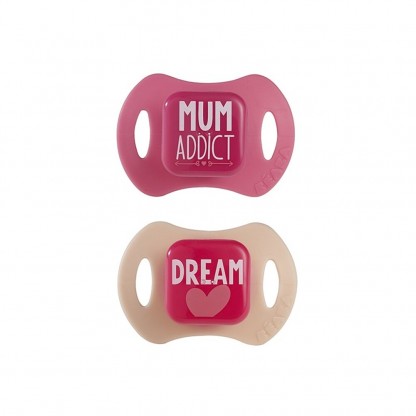 Соска-пустышка силиконовая Beaba набор 2 шт с 6 мес Dream, арт. 911582