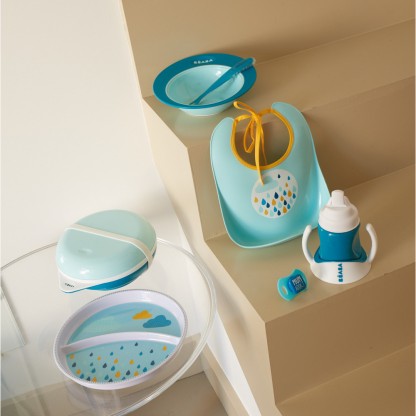 Нагрудник Beaba Rainbow blue, арт. 913404