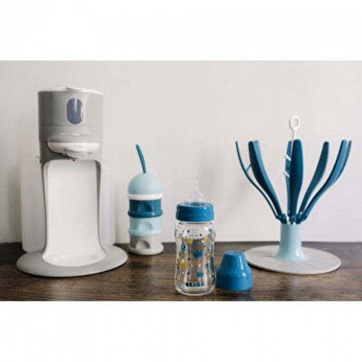 Бутылочка стеклянная с широким горлышком Beaba -240 мл - голубой , арт. 911655