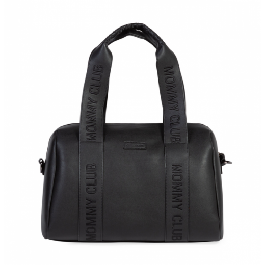 Сумка Childhome Mommy club Signature vegan leather black, арт. CWMCSLBL Сумка Childhome Mommy club Signature vegan leather black, арт. CWMCSLBL