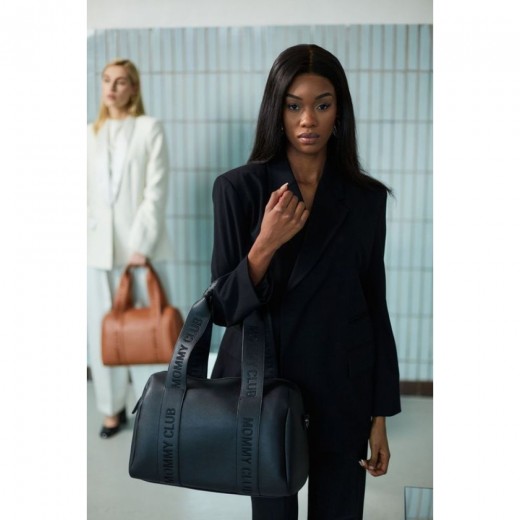 Сумка Childhome Mommy club Signature vegan leather black, арт. CWMCSLBL