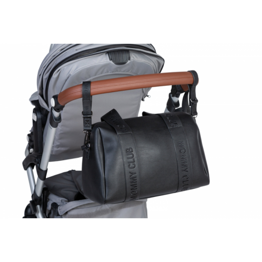 Сумка Childhome Mommy club Signature vegan leather black, арт. CWMCSLBL