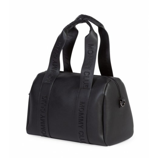 Сумка Childhome Mommy club Signature vegan leather black, арт. CWMCSLBL
