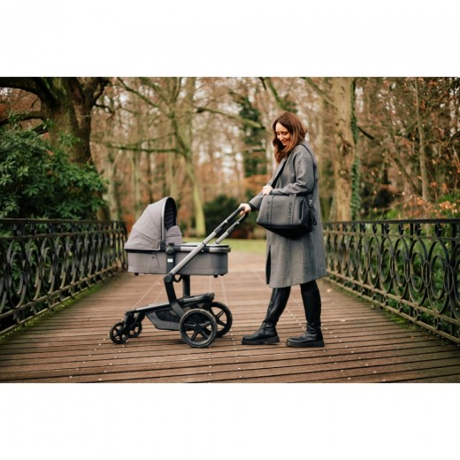 Сумка Childhome Mommy club Signature vegan leather black, арт. CWMCSLBL