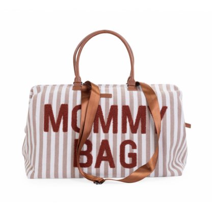 Сумка Childhome Mommy bag stripes nude/terracotta, арт. CWMBBSTNR