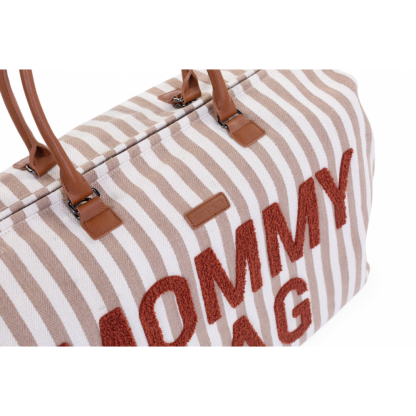 Сумка Childhome Mommy bag stripes nude/terracotta, арт. CWMBBSTNR