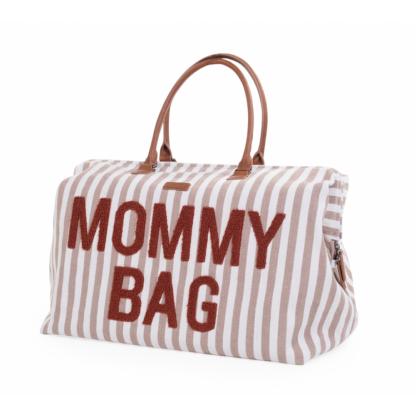 Сумка Childhome Mommy bag stripes nude/terracotta, арт. CWMBBSTNR