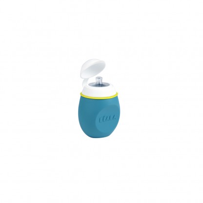 Поильник из силикона Beaba "BabySqueez" 2 in 1" Blue, арт. 912621