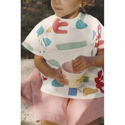 Нагрудник-фартух Béaba з рукавами для годування та творчості