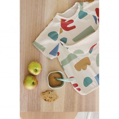 Нагрудник-фартух Béaba з рукавами для годування та творчості