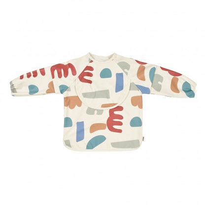 Нагрудник-фартух Béaba з рукавами для годування та творчості