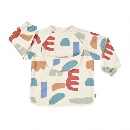 Нагрудник-фартух Béaba з рукавами для годування та творчості