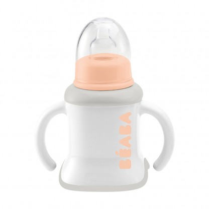 Поильник Beaba Ellipse 3 in 1 Evoluclip Training Cup nude, арт. 913385