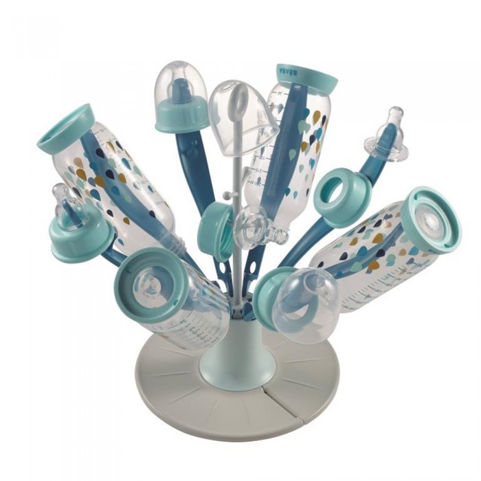 Сушка для бутылок Beaba Цветочек blue