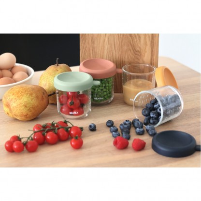 Набір контейнерів Beaba для зберігання скляних 4 шт. (4х250 мл)