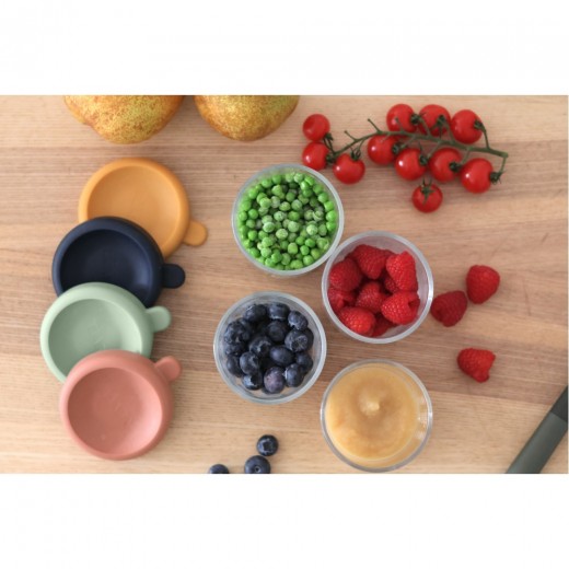 Набір контейнерів Beaba для зберігання склянних 4 шт. (4х250 мл), арт. 914009