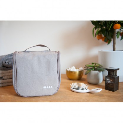 Косметичка с туалетными принадлежностями 9 предметов Beaba- серый , арт. 920327