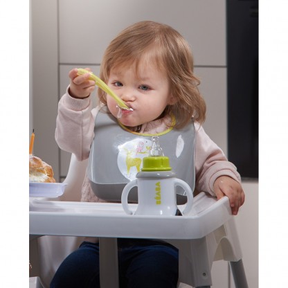 Поильник Beaba Ellipse 3 in 1 Evoluclip Training Cup neon, арт. 913384