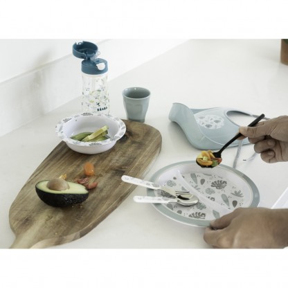 Набір посуду Beaba Jungle меламіновий 4+ синій, арт. 913459