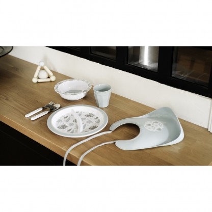 Набір посуду Beaba Jungle меламіновий 4+ синій, арт. 913459