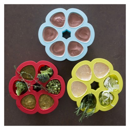 Силиконовый многопорционный контейнер Beaba 150 ml neon, арт. 912494