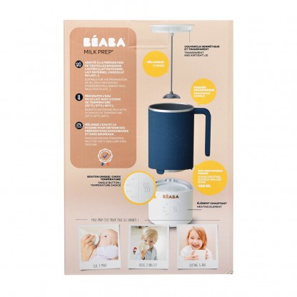 Миксер подогреватель напитков для детей Beaba Milk Prep синий