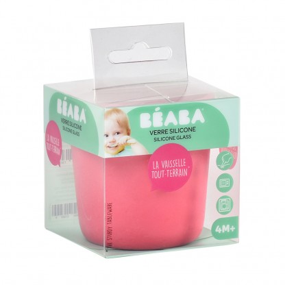 Стакан Beaba силіконовий 180 мл рожевий, арт. 913435