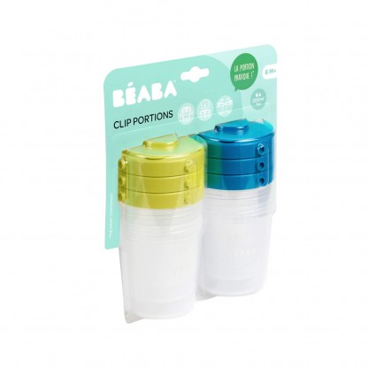 Контейнеры для хранения Beaba Clip Containers 6 шт. (200мл), арт. 912482