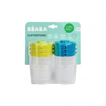 Контейнеры для хранения Beaba Clip Containers 6 шт. (200мл), арт. 912482