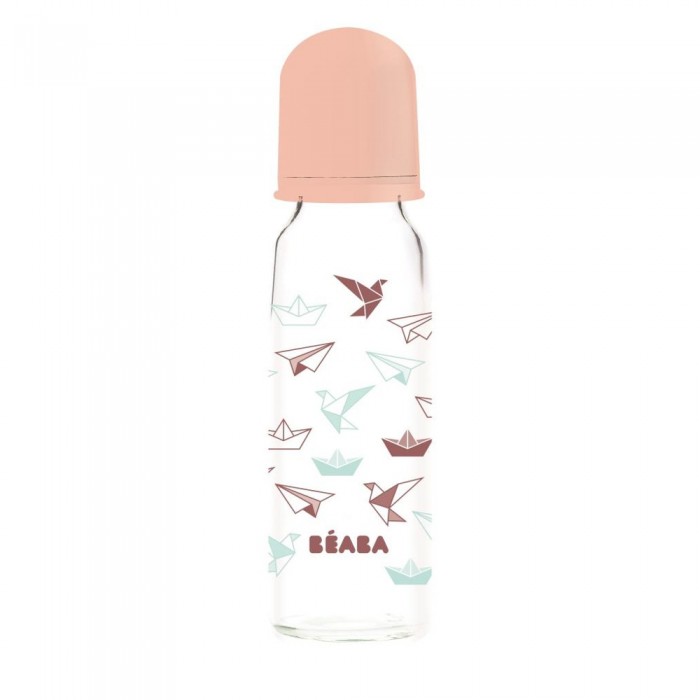 Бутылочка стеклянная Beaba Origami 250 ml nude, арт. 9116111