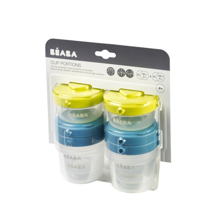 Контейнеры для хранения Beaba Clip Containers 6 шт (60 мл+120 мл), арт. 912481