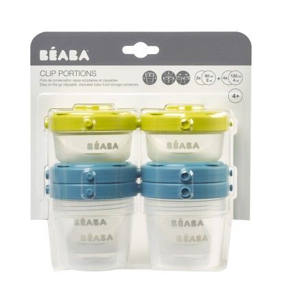 Контейнеры для хранения Beaba Clip Containers 6 шт (60 мл+120 мл), арт. 912481