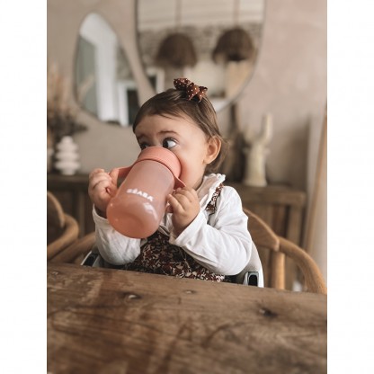 Поїльник - непроливайка Beaba 360° 340 мл рожевий, арт. 913571