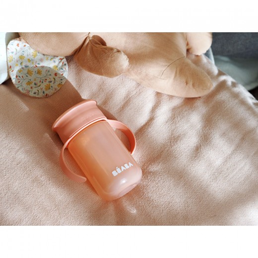 Поїльник - непроливайка Beaba 360° 340 мл рожевий, арт. 913571