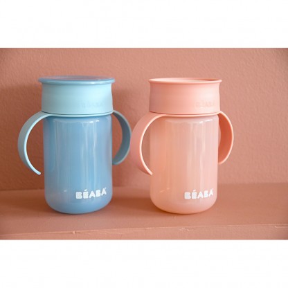 Поїльник - непроливайка Beaba 360° 340 мл рожевий, арт. 913571