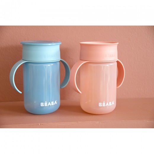 Поїльник - непроливайка Beaba 360° 340 мл рожевий, арт. 913571