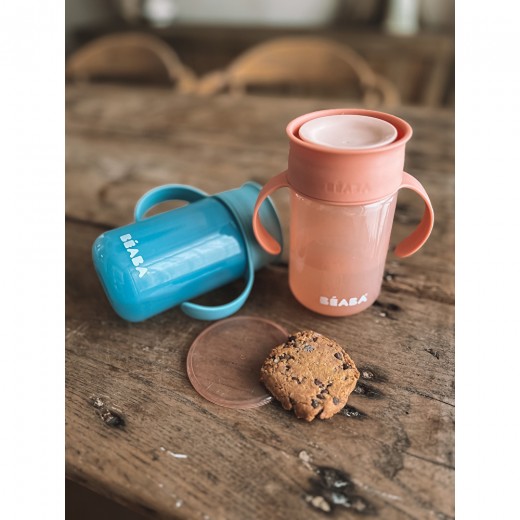 Поїльник - непроливайка Beaba 360° 340 мл рожевий, арт. 913571